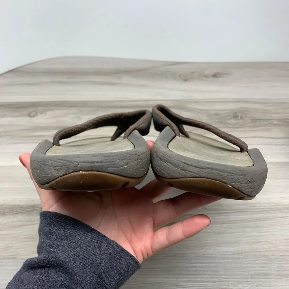 Oakley Supercoil 2.0 Sandal Size 14 Brown Thong Flip Flop Slides Slip On Shoes